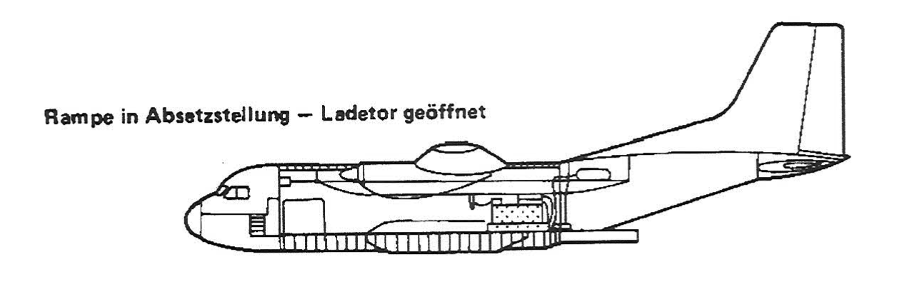 Absetzen niedr.Höhe RampeTor geöffnet