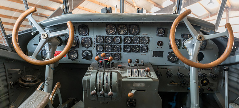 Ju52 Panorama Cockpit